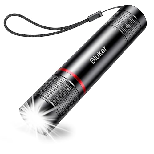 Blukar LED Taschenlampe Aufladbar, Superhelle Zoombare 2000 Lumen Mini...